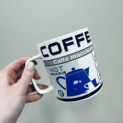 Чашка A-PLUS 3385 Coffee 700 мл Синій (23461) Чашка A-PLUS 3385 Coffee 700 мл Синій (23461)
