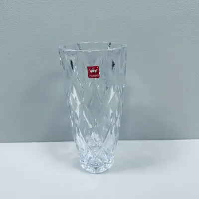 Ваза стеклянная Yujing GlassWare 2755 Diamond 22.5 см (23469)
