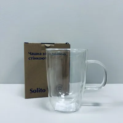 Чашка S&T 201-13 Solito 370 мл Прозорий (23473) Чашка S&T 201-13 Solito 370 мл Прозорий (23473)