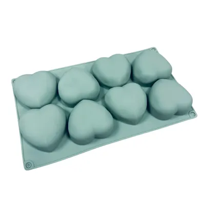 Силиконовая форма SNS MM-1237 G286/6007 Сердечка 28.5х16.5х3 см Зеленый (23481)