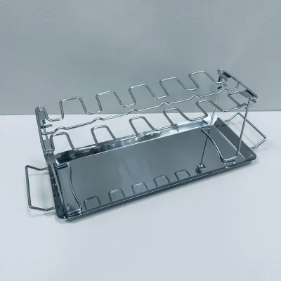 Подставка для приготовления куриных ножек A-Plus KF-0982 43,5х14,5 см Серебристый (23502)
