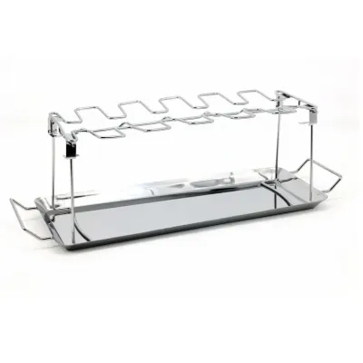 Подставка для приготовления куриных ножек A-Plus KF-0982 43,5х14,5 см Серебристый (23502)