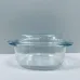 Стеклянная кастрюля овальная со стеклянной крышкой A-Plus 4008 1 л (23503)