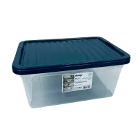 Контейнер Dunya Plastik 33114 36x25x16.6 см 10.5 л Темно-синій (23527) Контейнер Dunya Plastik 33114 36x25x16.6 см 10.5 л Темно-синій (23527)