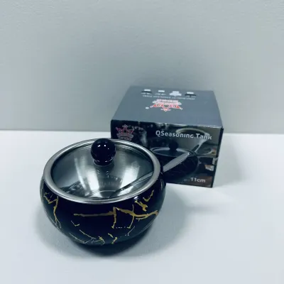 Сахарница с ложкой Empire EM-4326 Мрамор 300 мл Черный (23534) Сахарница с ложкой Empire EM-4326 Мрамор 300 мл Черный (23534)