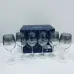 Набір келихів для вина Luminarc Delice Mist J9397/4 360 мл 6 шт Чорно-прозорий (23552) Набір келихів для вина Luminarc Delice Mist J9397/4 360 мл 6 шт Чорно-прозорий (23552)
