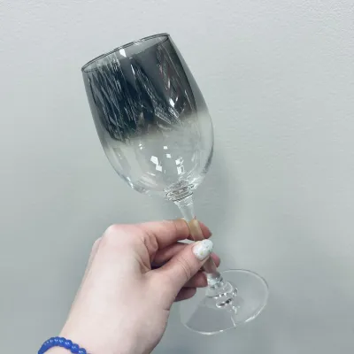 Набір келихів для вина Luminarc Delice Mist J9397/4 360 мл 6 шт Чорно-прозорий (23552) Набір келихів для вина Luminarc Delice Mist J9397/4 360 мл 6 шт Чорно-прозорий (23552)