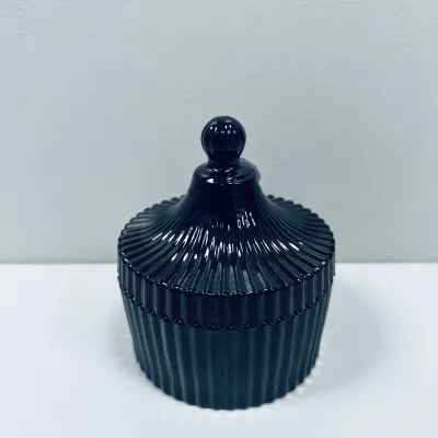 Сахарница с крышкой OLens O102-030 Купол 10.5х12 см Черный (23572)