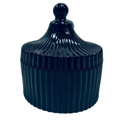Сахарница с крышкой OLens O102-030 Купол 10.5х12 см Черный (23572)