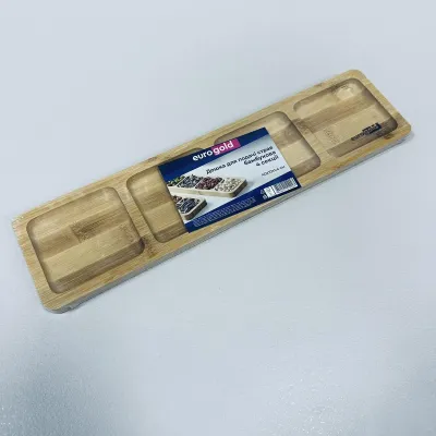 Дошка для подачі страв Eurogold 7112901419 40х10х1.4 см Коричневий (23573) Дошка для подачі страв Eurogold 7112901419 40х10х1.4 см Коричневий (23573)