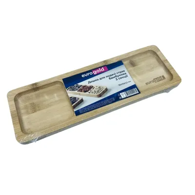 Доска для подачи блюд Eurogold 7112901420 30х10x1.5 см Коричневый (23574)