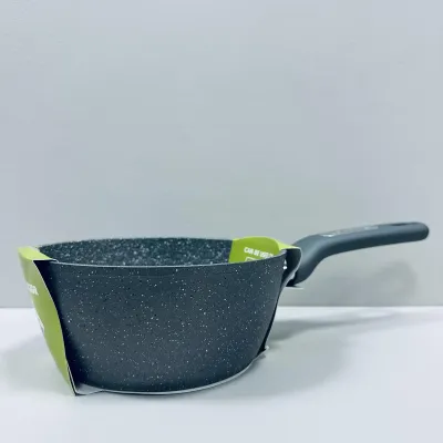 Ківш алюмінієвий Kamille Granite KM-4283GR з гранітним покриттям 1,65 л 18 см Темно-синій (23596)