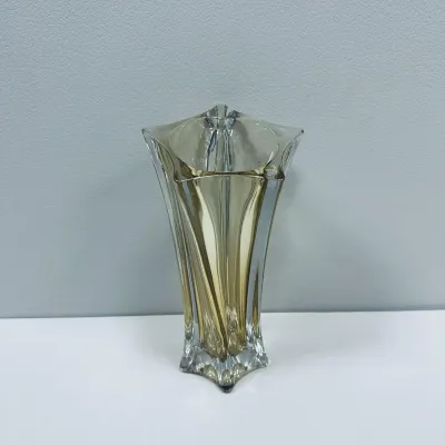 Ваза скляна Uniglass 8604 25 см Жовтий (23607)