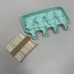 Форма силиконовая для мороженого и конфет Stenson 4417 с силиконовой крышкой 21х13 см Бирюзовый (23626)