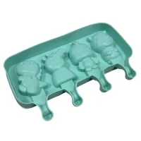 Форма силіконова для морозива і цукерок Stenson 4417 з силіконовою кришкою 21х13 см Бірюзовий (23626) Форма силіконова для морозива і цукерок Stenson 4417 з силіконовою кришкою 21х13 см Бірюзовий (23626)