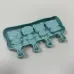 Форма силиконовая для мороженого и конфет Stenson 4418 с силиконовой крышкой 22х12,5х2,5 см Бирюзовый (23628)