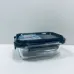 Контейнер стеклянный прямоугольный с пластиковой крышкой Krauff Artglas 29-298-025 400 мл Темно-синий (23638)