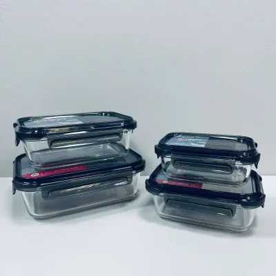 Набір контейнерів Krauff Artglas 400/600/1000/1500 мл Темно-синій (23641)
