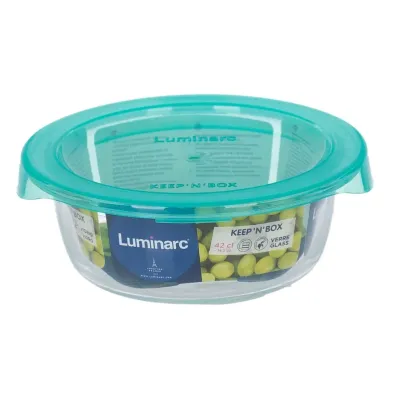 Контейнер Luminarc Keep'n Box P5525 14x5.2 см 420 мл Бірюзовий (23668)