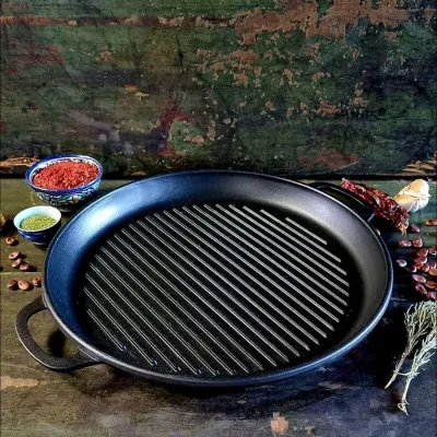 Котел чугунный с крышкой-сковородкой гриль Maysternya V12СРGr 12 л Черный (23695) Котел чугунный с крышкой-сковородкой гриль Maysternya V12СРGr 12 л Черный (23695)