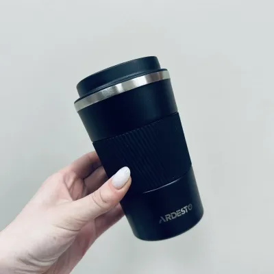 Термочашка из нержавеющей стали Ardesto Urban AR2638TMB 380 мл Черный (23732)