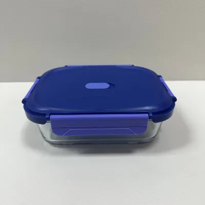 Емкость стеклянная с пластиковой крышкой Luminarc Click Clack X0086 1040 мл Синий (23735)
