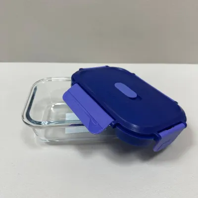 Емкость для еды стеклянная с пластиковой крышкой Luminarc Click Clack X0088 370 мл Синий (23737) Емкость для еды стеклянная с пластиковой крышкой Luminarc Click Clack X0088 370 мл Синий (23737)