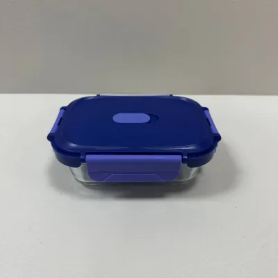 Емкость для еды стеклянная с пластиковой крышкой Luminarc Click Clack X0088 370 мл Синий (23737) Емкость для еды стеклянная с пластиковой крышкой Luminarc Click Clack X0088 370 мл Синий (23737)