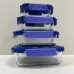 Набор контейнеров Luminarc Click Clack 370/650/1040/1520 мл Синий (23739) Набор контейнеров Luminarc Click Clack 370/650/1040/1520 мл Синий (23739)