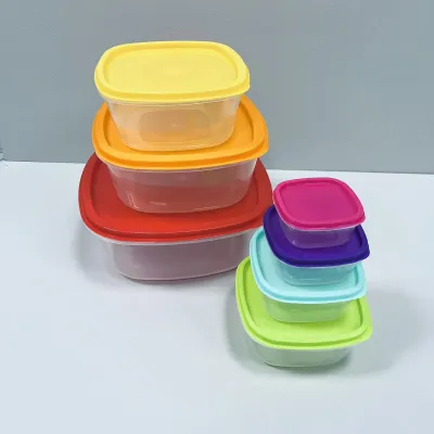Набор квадратных контейнеров для продуктов питания A-Plus 8012-7 7в1 Разноцветный (23741) Набор квадратных контейнеров для продуктов питания A-Plus 8012-7 7в1 Разноцветный (23741)