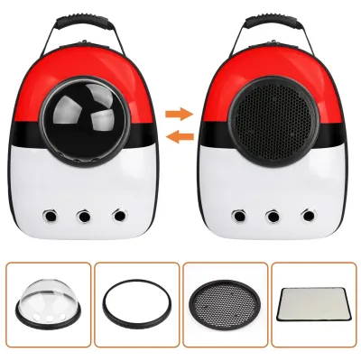 Рюкзак для перенесення домашніх тварин CosmoPet CP-87 з ілюмінатором 42х31х20 см Різнокольоровий (3_06372)