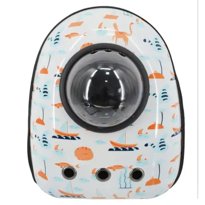 Рюкзак для перенесення домашніх тварин CosmoPet CP-87 з ілюмінатором 42х31х20 см Різнокольоровий (3_06373)