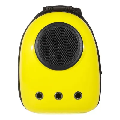 Рюкзак для перенесення домашніх тварин CosmoPet CP-87 з ілюмінатором 42х31х20 см Жовтий (3_06378)