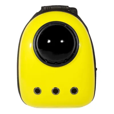 Рюкзак для перенесення домашніх тварин CosmoPet CP-87 з ілюмінатором 42х31х20 см Жовтий (3_06378)
