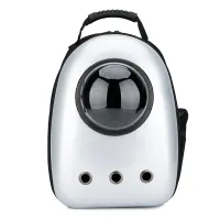 Рюкзак для перенесення домашніх тварин CosmoPet CP-87 42х31х20 см Сріблястий (3_06381) Рюкзак для перенесення домашніх тварин CosmoPet CP-87 42х31х20 см Сріблястий (3_06381)