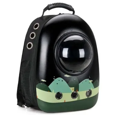 Рюкзак для переноски домашних питомцев CosmoPet CP-87 с иллюминатором 42х31х20 см Разноцветный (3_06382)
