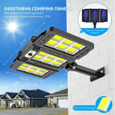 Уличный LED светильник UrbanLight IP65 3 режима Черный (KY887P)