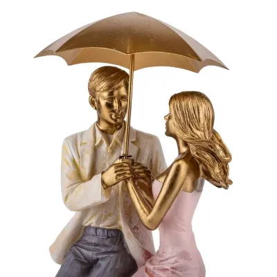 Интерьерная фигурка Sabefet Love under an umbrella 34x14 см Золотистый (261806) Интерьерная фигурка Sabefet Love under an umbrella 34x14 см Золотистый (261806)