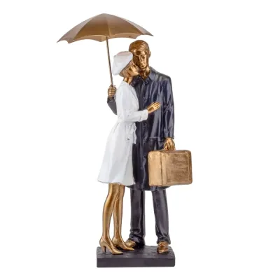 Интерьерная фигурка Sabefet Date under an umbrella 37x15 см Золотистый (261808) Интерьерная фигурка Sabefet Date under an umbrella 37x15 см Золотистый (261808)