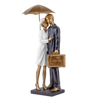 Интерьерная фигурка Sabefet Date under an umbrella 37x15 см Золотистый (261808)