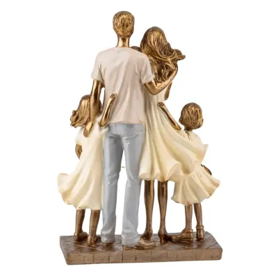 Интерьерная фигурка Sabefet Family Hormonia 25x16 см Золотистый (261810)