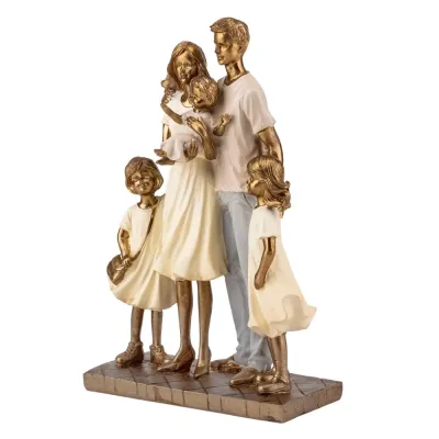 Интерьерная фигурка Sabefet Family Hormonia 25x16 см Золотистый (261810)
