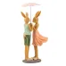 Интерьерная фигурка Sabefet Rabbits under an umbrella 24x12 см Желтый (261817)