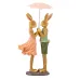 Интерьерная фигурка Sabefet Rabbits under an umbrella 24x12 см Желтый (261817)