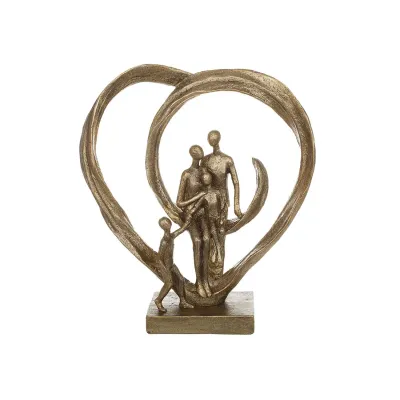 Интерьерная фигурка Sabefet Family love 23x26 см Золотистый (261819)