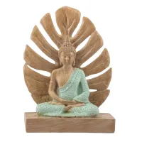 Інтер'єрна фігурка Sabefet Buddha 20x15 см Золотистий (261824)