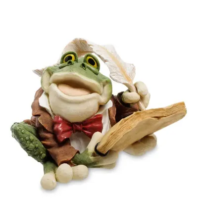 Интерьерная статуэтка Sealmark Frog with a letter 24x24 см Зеленый (261843)