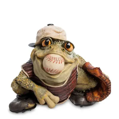 Интерьерная статуэтка Sealmark Frog baseball player 24x20 см Зеленый (261845)