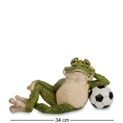 Інтер'єрна статуетка Sealmark Frog goalkeeper 34x17 см Зелений (261847) Інтер'єрна статуетка Sealmark Frog goalkeeper 34x17 см Зелений (261847)