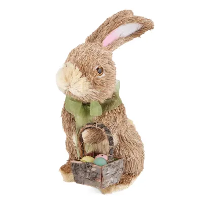 Интерьерная фигурка Sabefet Rabbit with chickens 25x12 см Бежевый (261858)